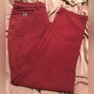 Quacker Factory Maroon DreamJeannes Size 4 Short